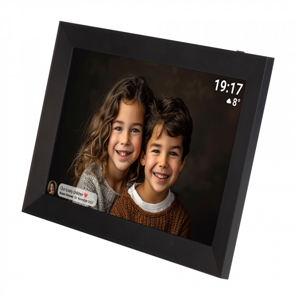 Denver FRAMEO Bilderrahmen PFF-1012BMK2 Schwarz USB-C Touchscreen 10.1"IPS-LCD