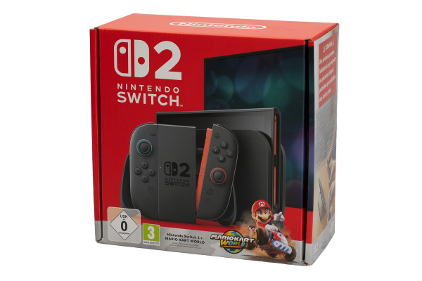 NINTENDO Switch 2 Mario Kart World Spielekonsole Grau 7,9" Display 256 GB USB-C