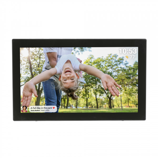 Denver PFF-2160 FRAMEO Bilderrahmen 21.5" IPS-LCD Schwarz WLAN App Touch Full-HD
