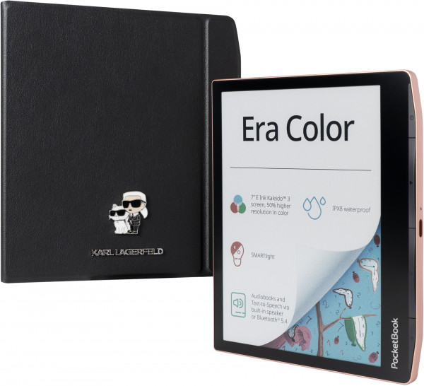 PocketBook Era Color E-Reader 7" E-Ink 32 GB Schwarz DACH Bundle Karl Lagerfeld