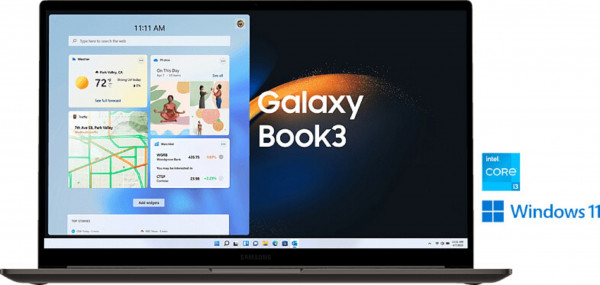 Samsung NP750X Book3 grau 256GB Windows Notebook 15 Zoll 8GB RAM Intel Core i3
