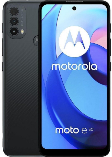 Motorola Moto E30 Dunkelgrau 32 GB Android 11 6,5" 48 MP Triplekamera USB-C DS