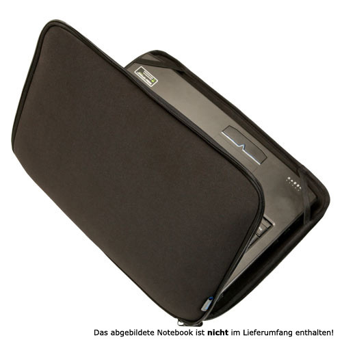 PEDEA Notebook Sleeve Schwarz 14,1"/35,8 cm Laptop-Tasche Schutzhülle Transport