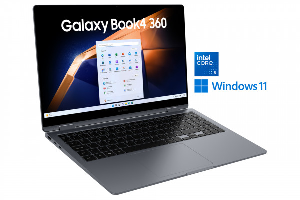 Samsung Galaxy Book4 360 Grau 8 GB/256 GB 15" Windows 11 Home Laptop SSD USB-C