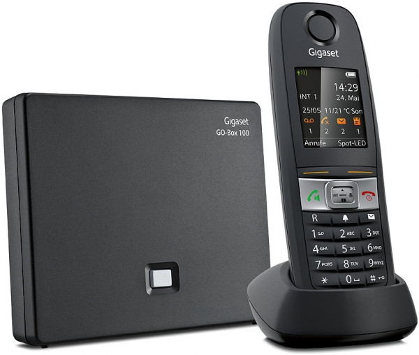 Gigaset E630A GO schwarz VoIP-Telefon schnurlos Anrufbeantworter 1 Mobilteil