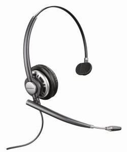 Plantronics Headset EncorePro Grau Kabelgebunden Monaural ANC Wideband-Audio