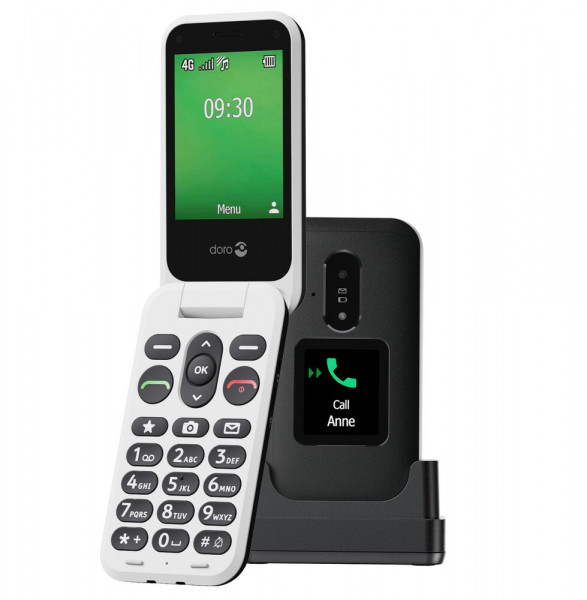 Doro Leva E30 4G LTE Schwarz Featurephone 0.3MP 128MB 64MB USB-C 2.8" LCD-TFT