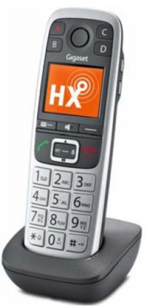 Gigaset Mobilteil E560HX platin DECT-Telefon inkl. Ladeschale 150 Einträge