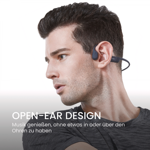 Shokz OpenRun Black kabellose Kopfhörer Open-Ear Sport Noice Cancel Stereo USB-C