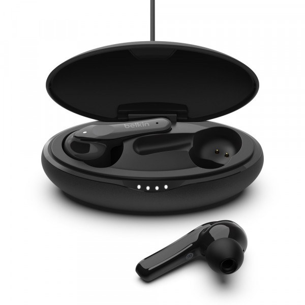 Belkin SOUNDFORM Move Plus True Wireless Earbuds schwarz IPX5 Kopfhörer In-Ear