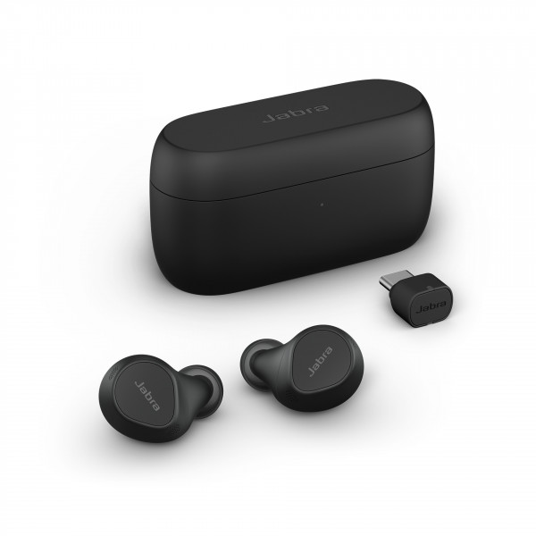 JABRA Evolve2 Buds UC USB-C Headset Schwarz In-Ear Bluetooth IP57 5.4g Noise DSP