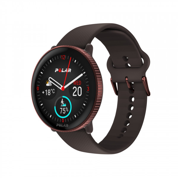 POLAR IGNITE 3 Braun 43mm Bluetooth Smartwatch iOS Android 1,28" AMOLED Touch