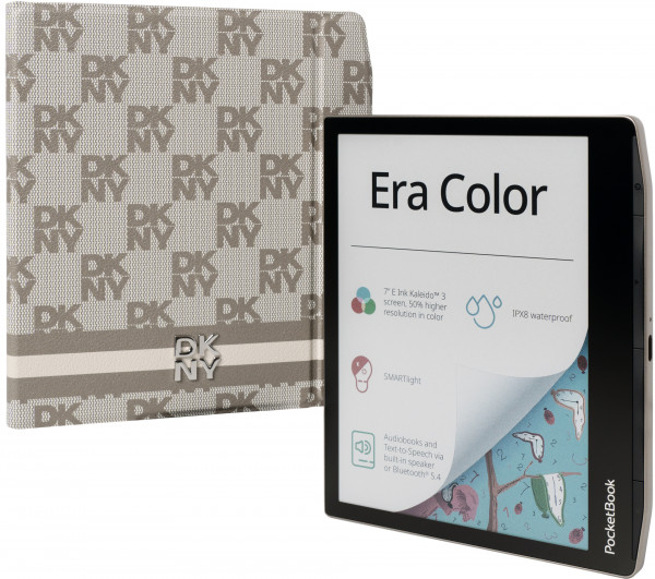 PocketBook Era Color E-Reader 7" E-Ink 32 GB Bluetooth Beige DACH Bundle DKNY