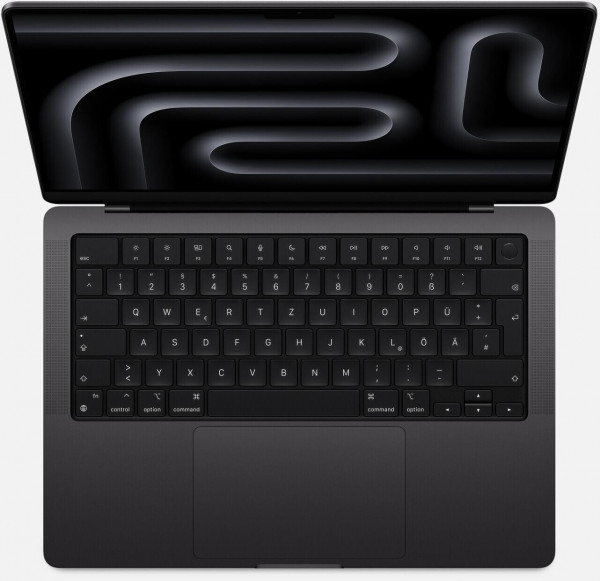Apple 14.2" MacBook Pro 35.97cm Notebook Space Schwarz Laptop WLAN QWERTZ HDMI