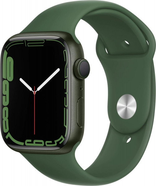 Apple Watch S7 Alu 45mm GPS green Sportband Always‑On Retina Display schwimmfest