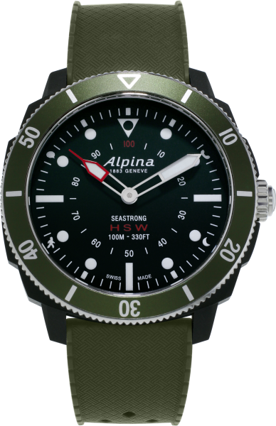 Alpina Seastrong Horological Smartwatch Grün
