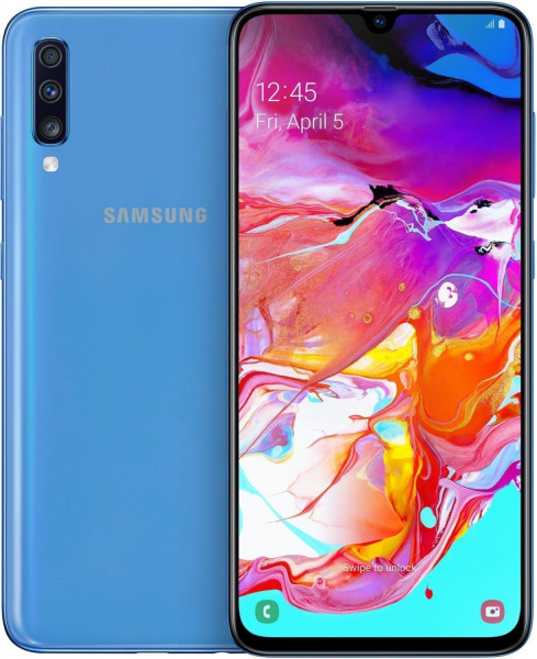 Samsung A705F Galaxy A70 DualSim blau 128GB LTE Android Smartphone 6,7" 32 MPX