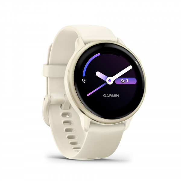 Garmin vívoactive 6 42mm Beige Smartwatch 1.2" OLED GPS WLAN Bluetooth ANT+