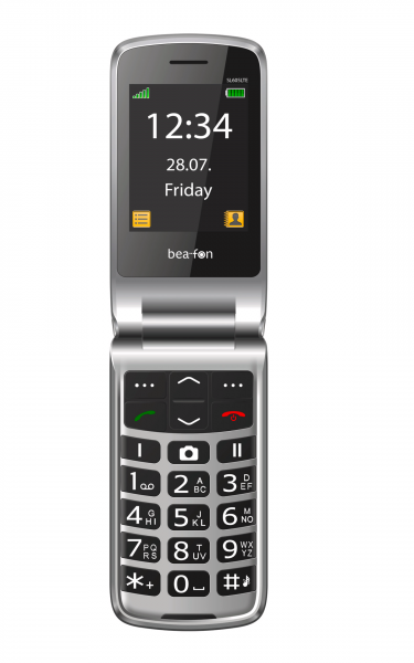 Bea-fon SL645 Schwarz Klapphandy Senioren 16 GB Ladeschale 2,8" SOS-Taste Kamera