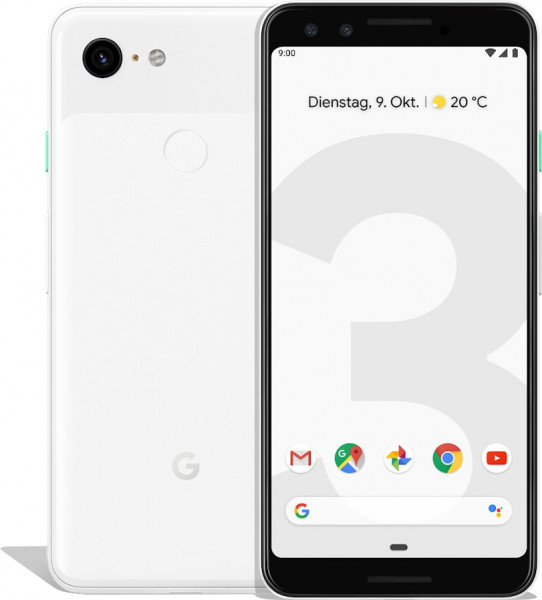 Google Pixel 3 weiß 64GB LTE Android Google Smartphone 5,5" Display 12,2MPX eSim