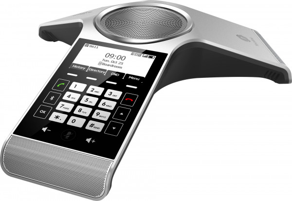 Yealink Wireless DECT Konferenztelefon CP930W Silber/Schwarz SIP 3,1" LCD