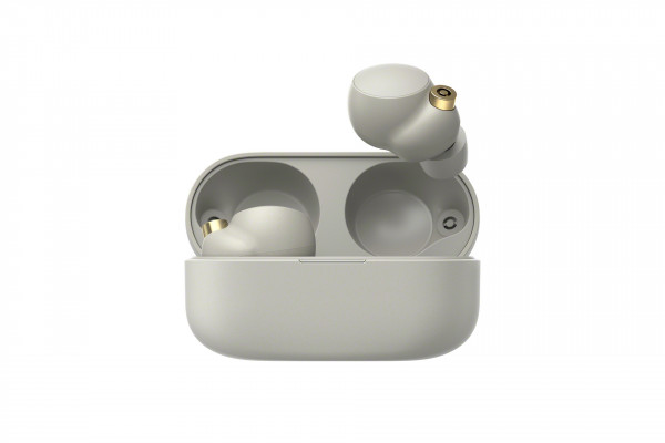 SONY WF-1000XM4 Silber Bluetooth Kopfhörer In-Ear Headset Ladecase USB-C ANC NFC