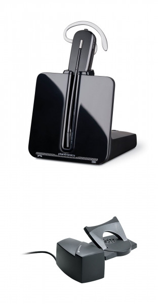 Poly DECT Headset CS540& HL-10 konvertibel Schwarz DSP monaural NC Akku kabellos