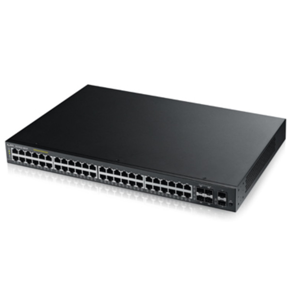 ZyXEL - GS1920-48HP, 50-port GbE L2 PoE Smart Switch Rackmount Gigabit Switch