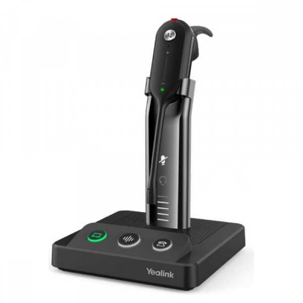 Yealink Headset WH63 UC monaural Schwarz 120m Reichweite 4.8Ohm Bluetooth 19g
